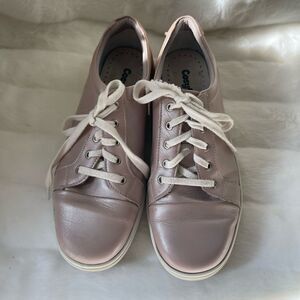 Cosifeet JoJo leather pearl blush pink sneakers diabetic Orthotic  size US10